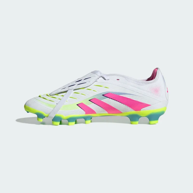 adidas Predator Pro Fold-Over Tongue FG/MG Cloud White Lucid Pink Lucid Lemon (JR0444)