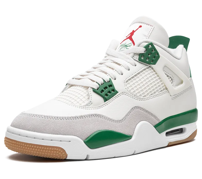 Air Jordan 4 SB “Pine Green”: wit, grijs en één groene lijn die alles bepaalt (3)