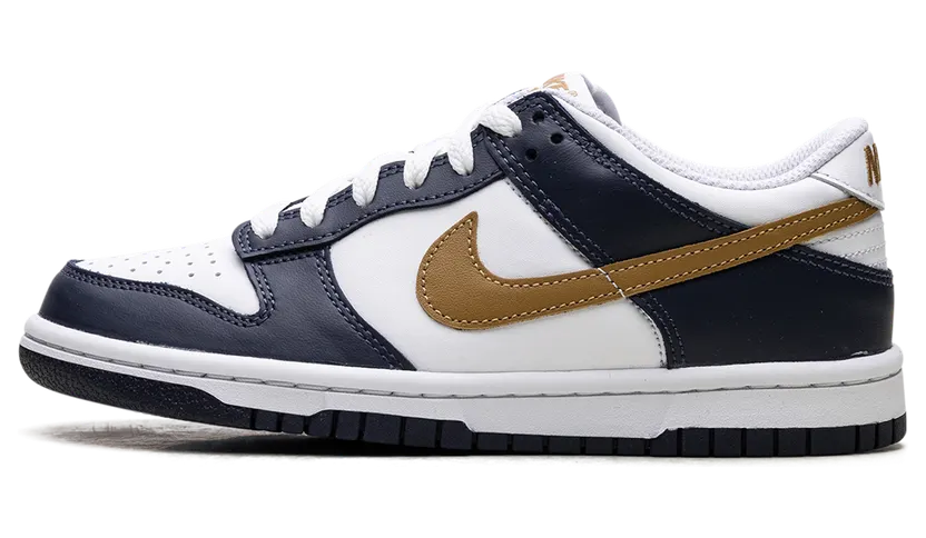 Nike Dunk Low GS “Midnight Navy Wheat” (FB9109-111)