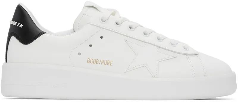 Golden Goose White & Black Purestar Sneakers (GMF00197.F000537.10283)