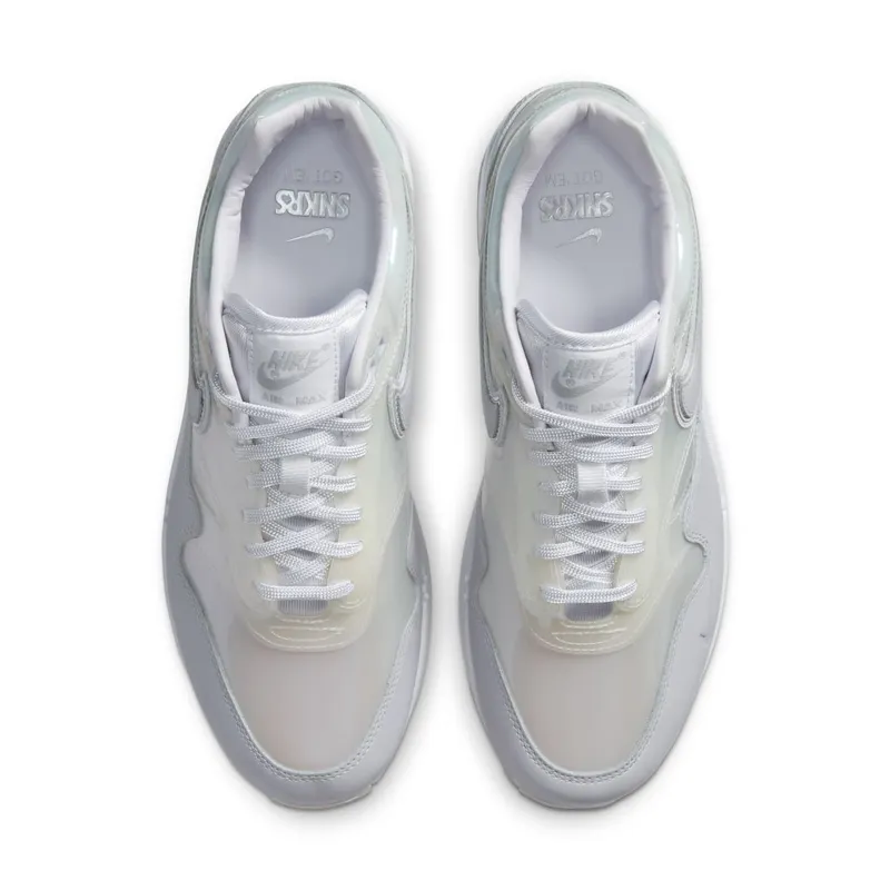 Nike Air Max 1 SNKRS Day White (W) White/Clear-Grey (DA4300-100)