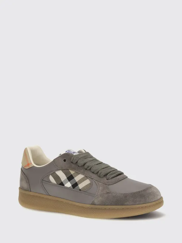 BURBERRY Terrace Leather and Suede with Vintage Check Motif Sand (8127509)