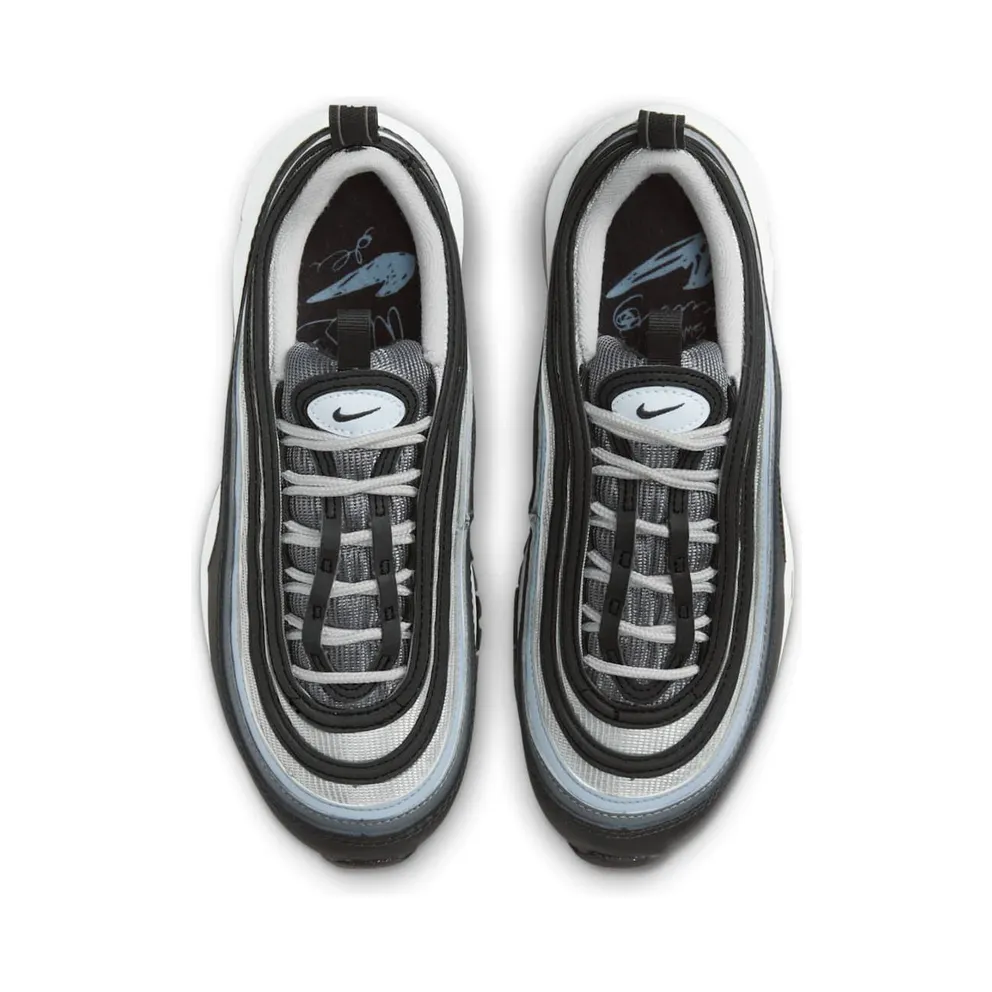 Grade School Nike Air Max 97 “BLACK IRON GREY” (921522-033)