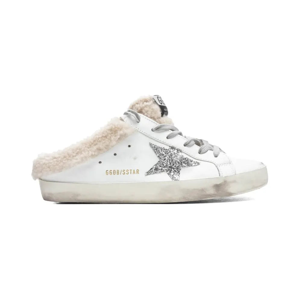 Golden Goose Super-Star Sabot White Silver Beige (GWF00110.F002306.10224)