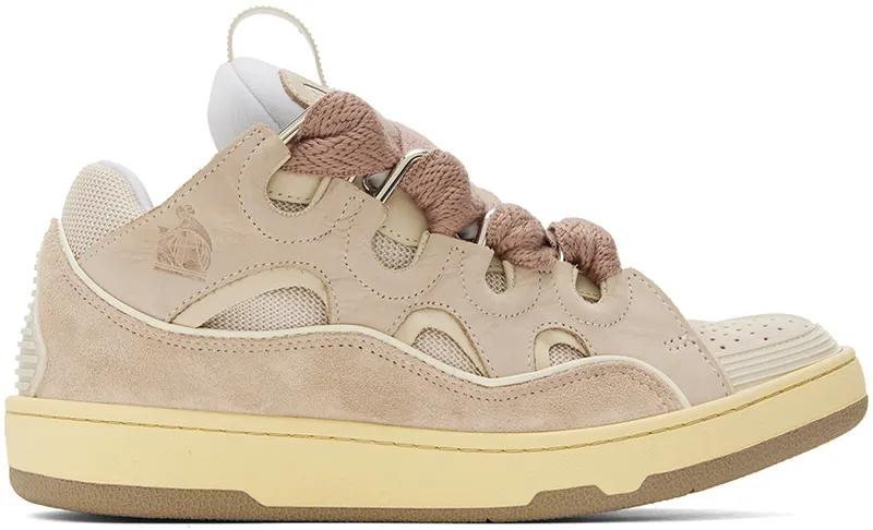 Lanvin Burgundy Curb Sneakers (FM-SKRK11-DRAG-H22)