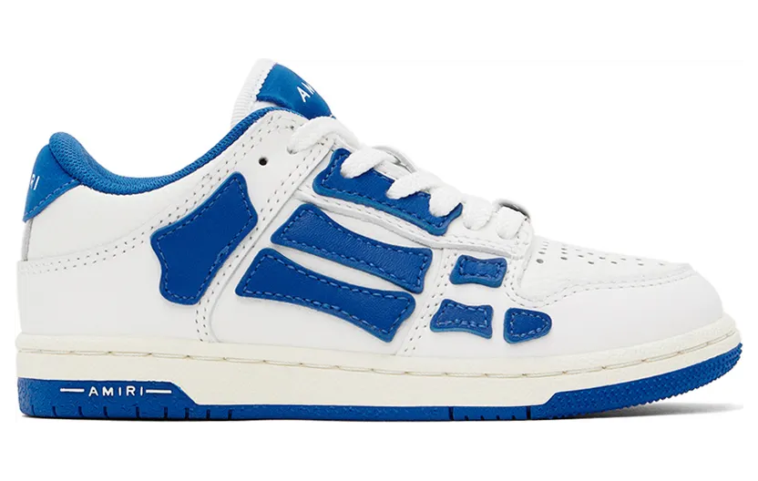 AMIRI Kids Blue & White Skel-Top Sneakers (PF22KFS004-466)