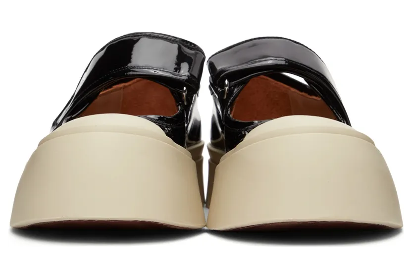 Marni Black Mary-Jane Sneakers (SNZW003120 P4347) (2)