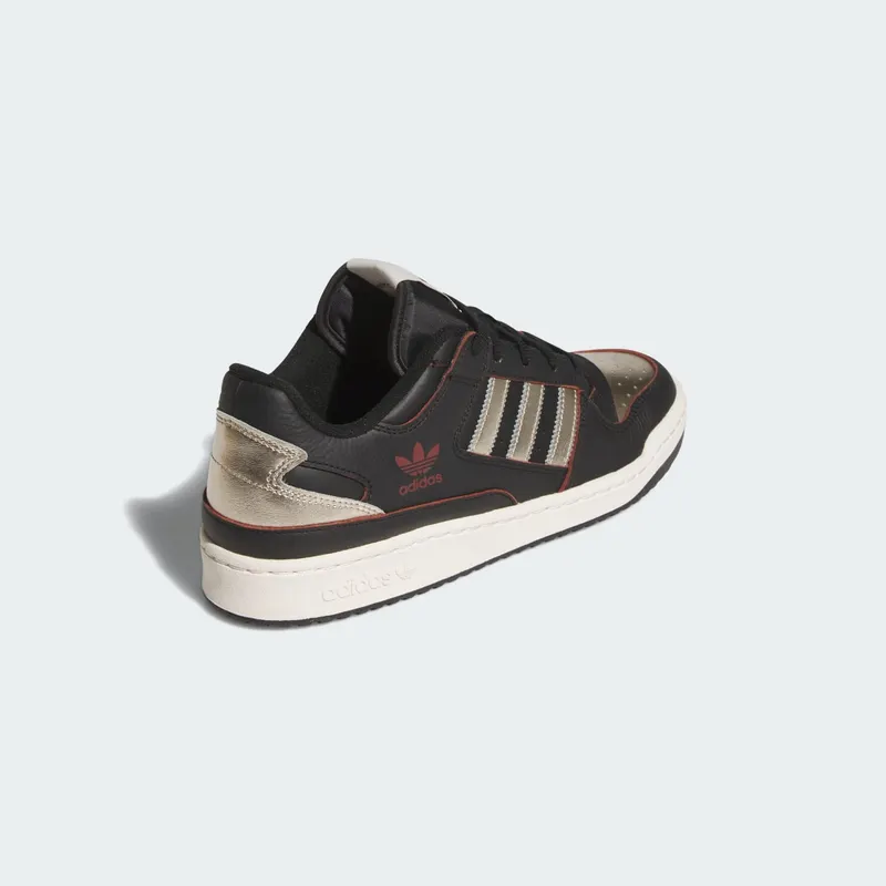 Adidas Forum Low CL Shoes Core Black / Cyber Metallic / Off White (JI3270)