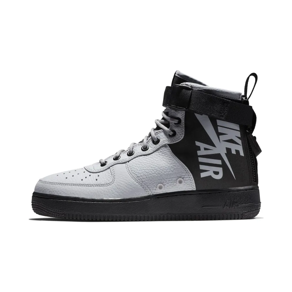 Nike SF Air Force 1 Mid Wolf Grey Black Wolf Grey/Black-Black-Wolf Grey (917753-009)