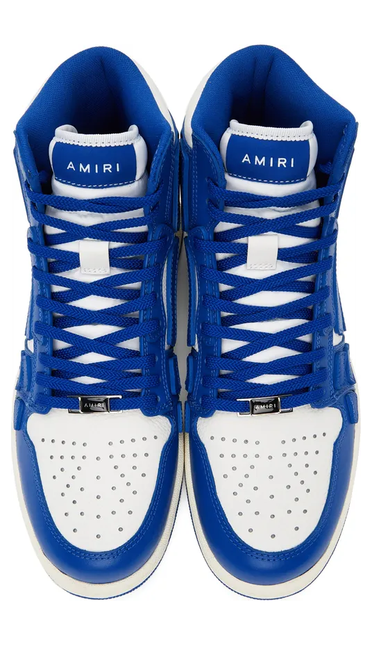 AMIRI Blue & White Skel Top Hi Sneakers (PS22MFS002-466) (5)