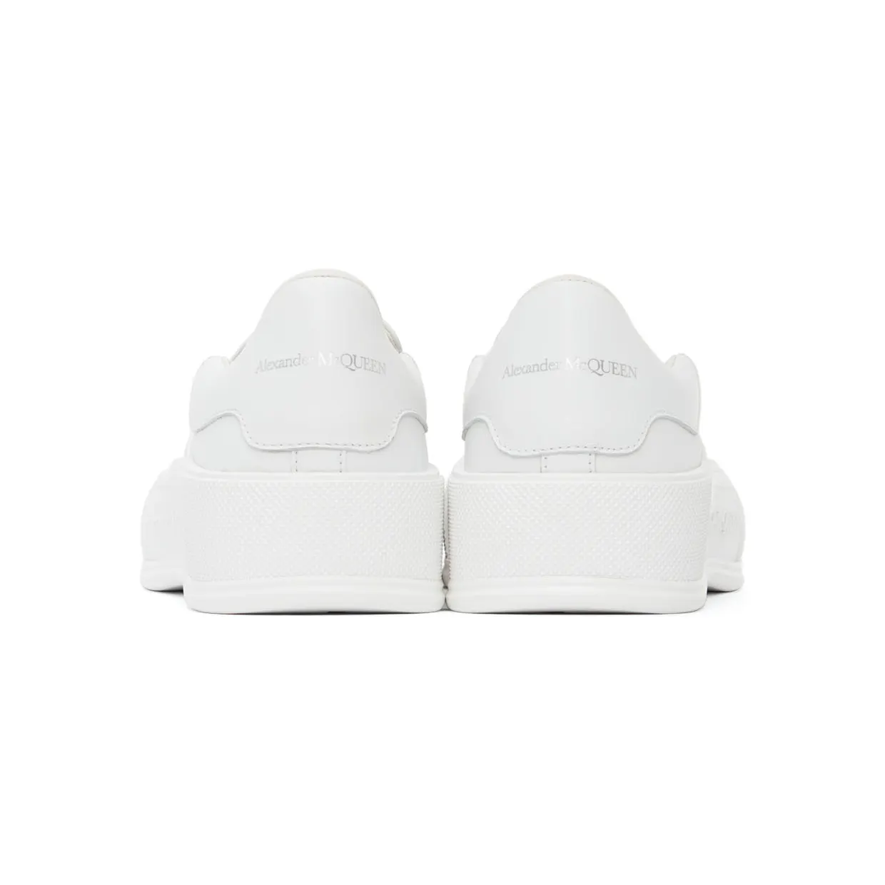 Alexander McQueen White Deck Skate Plimsoll Sneakers (654592WHZT8) (4)
