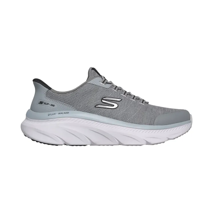 Skechers Slip-ins Relaxed Fit: D’Lux Walker 3.0 “Drevven Grey / Black” (233244GYBK)