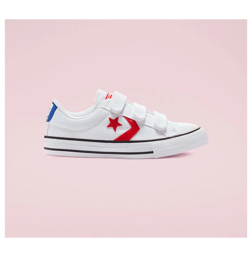 Converse Varsity Canvas Easy-On Star Player Low Top White/University Red/Blue (670227C)