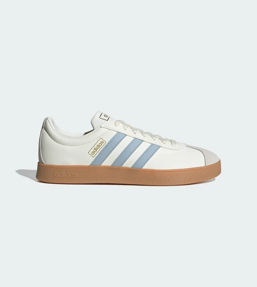 adidas VL Court Classic Off White Wonder Blue Gold Metallic (JH5063)