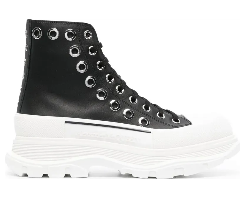 Alexander McQueen Joey mit Ösendetail “Black” (727806WIATF)