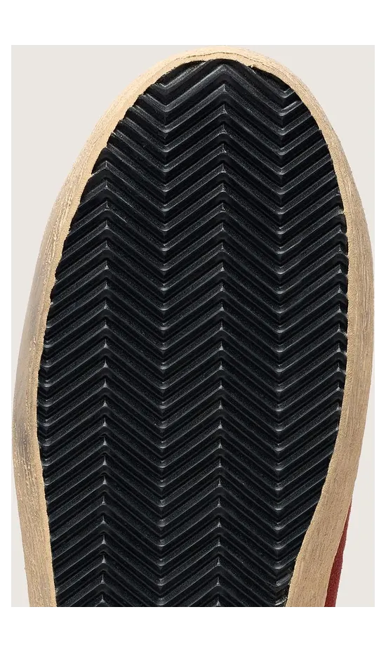 Golden Goose Men’S Super-Star In Red Suede With Cream Leather Star (GMF00101.F008577.40595) (5)