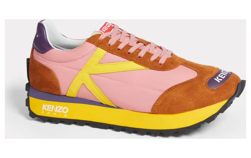 Kenzo Baskets Kenzosmile Run Femme Blanc Casse – Taille 38 (FD52SN050F54)
