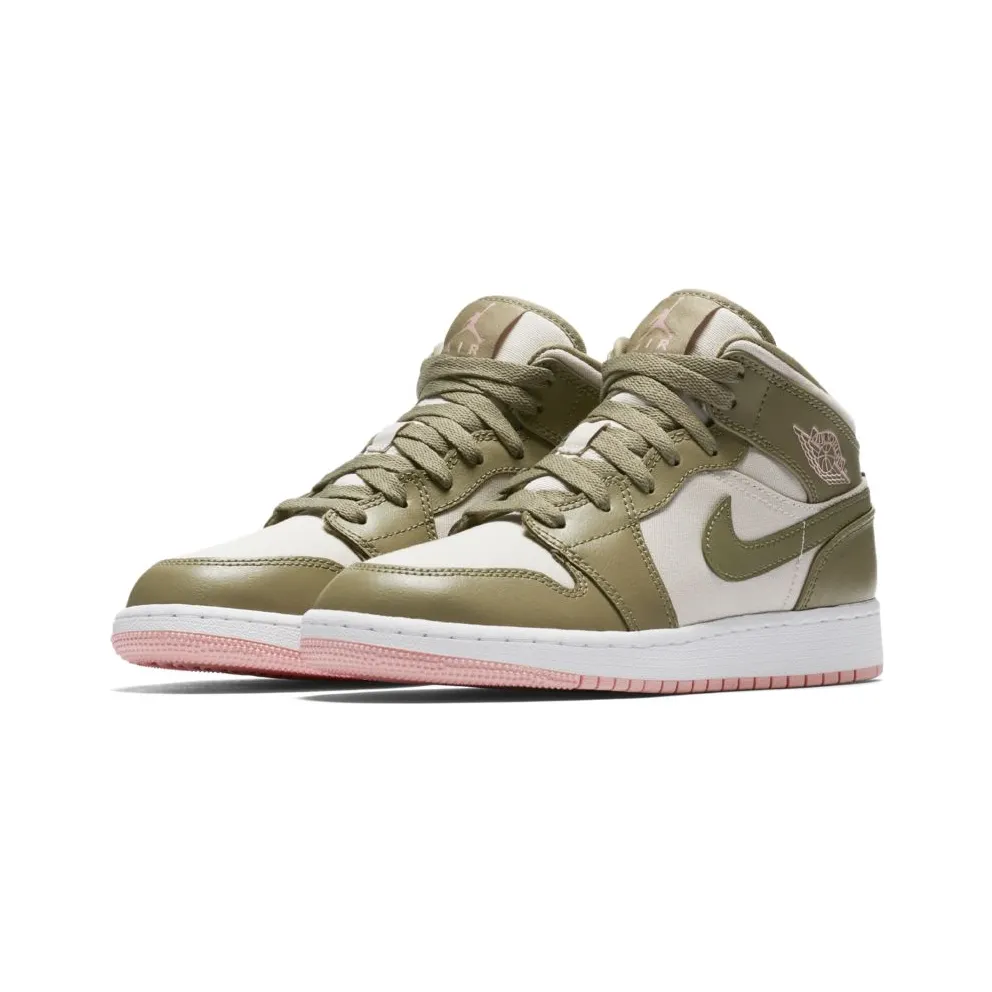Jordan 1 Mid Trooper Bleached Coral (GS) Trooper/Bleached Coral (555112-225)