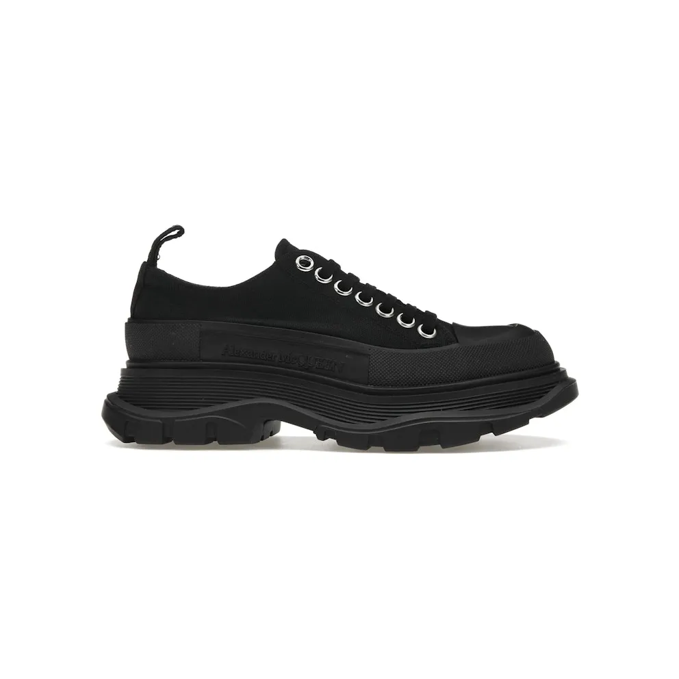 Alexander McQueen Tread Slick Low Lace Up Black (W) (611705 W4MV2 1000)