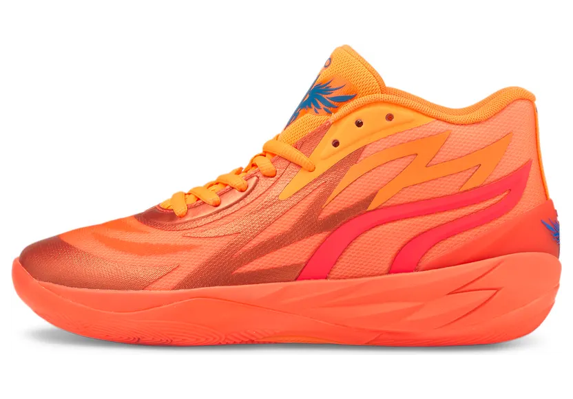 Puma MB.02 basketbalschoenen Rood/Oranje (376442-01)