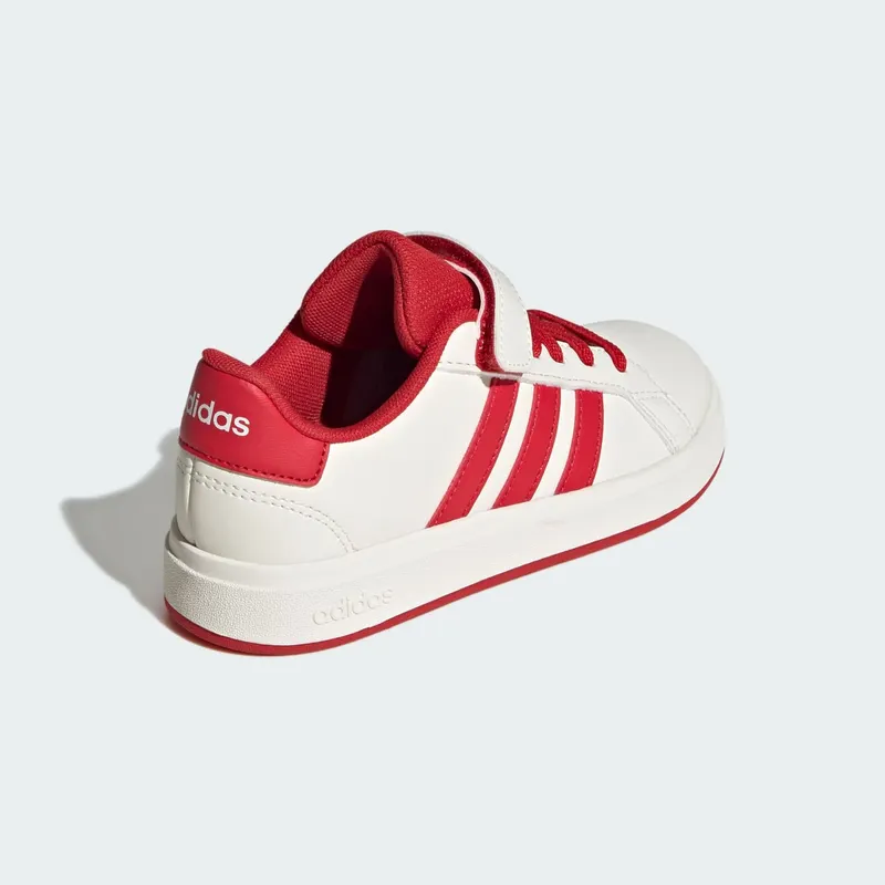 Adidas Grand Court 2.0 Kids Off White / Collegiate Red / Core Black (JQ8003)
