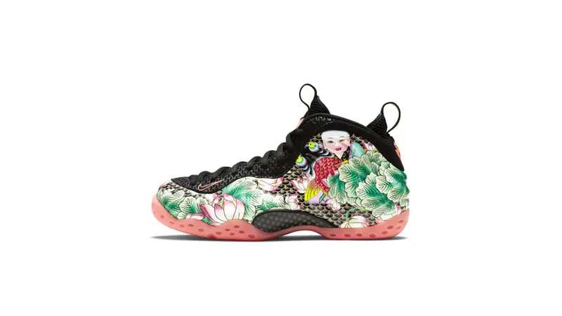Nike Air Foamposite One Tianjin Black/Black-Lava Glow-Lakeside (744307-001)
