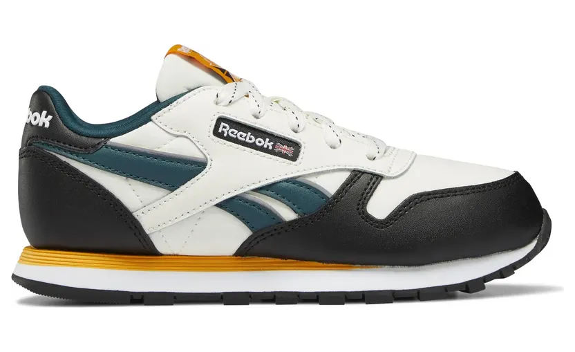 Reebok Classic Leather Schoenen Chalk / Core Black / Semi Solar Gold