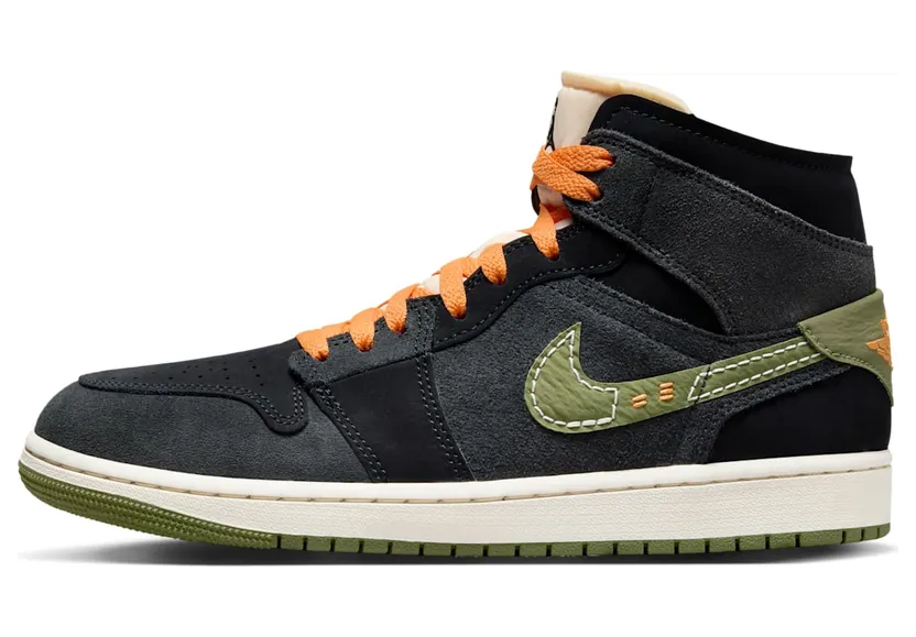 Air Jordan 1 Mid SE Craft “Anthracite Light Olive” (FD6817-003)