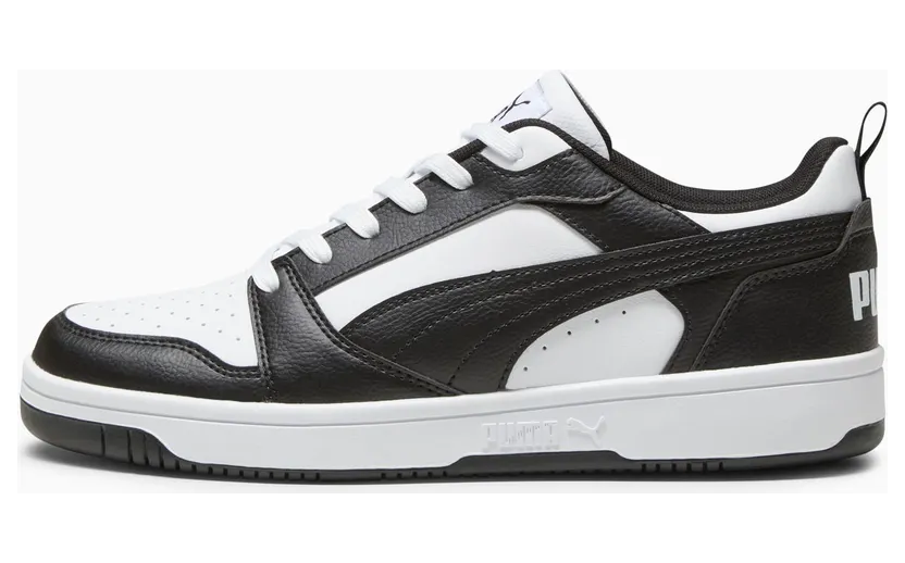 Puma Rebound V6 Laag Wit/Zwart (392328-01)