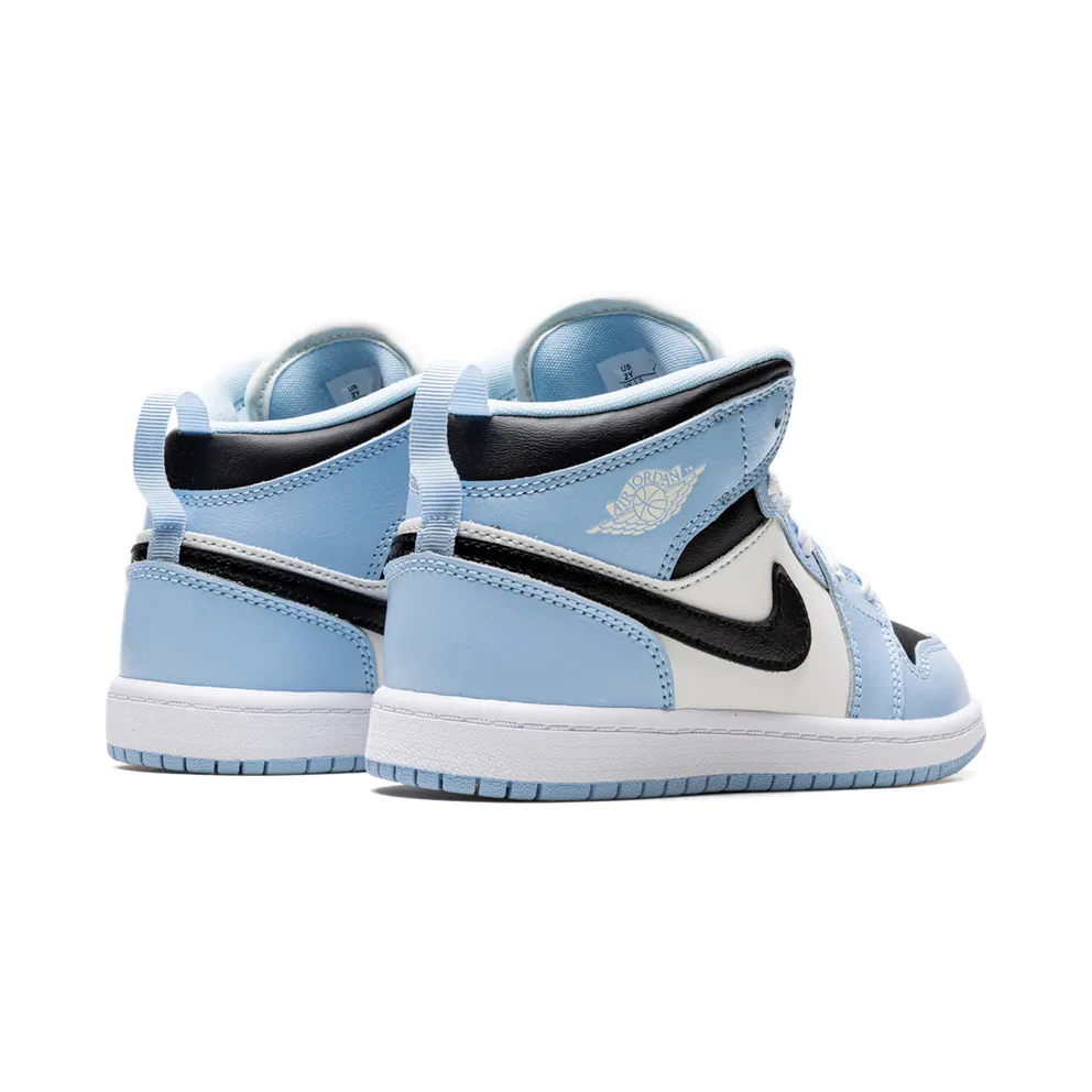 Jordan 1 Mid Younger Kids’ Blue (640737-401)