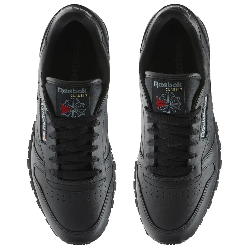 Reebok Classic Leather Black Black (Other Brands Reebok)