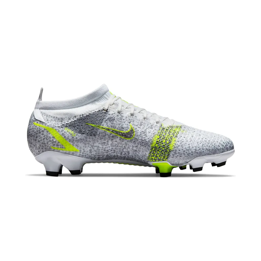 Nike Mercurial Vapor 14 Pro FG “White / Metallic Silver / Volt / Black” (CU5693-107)