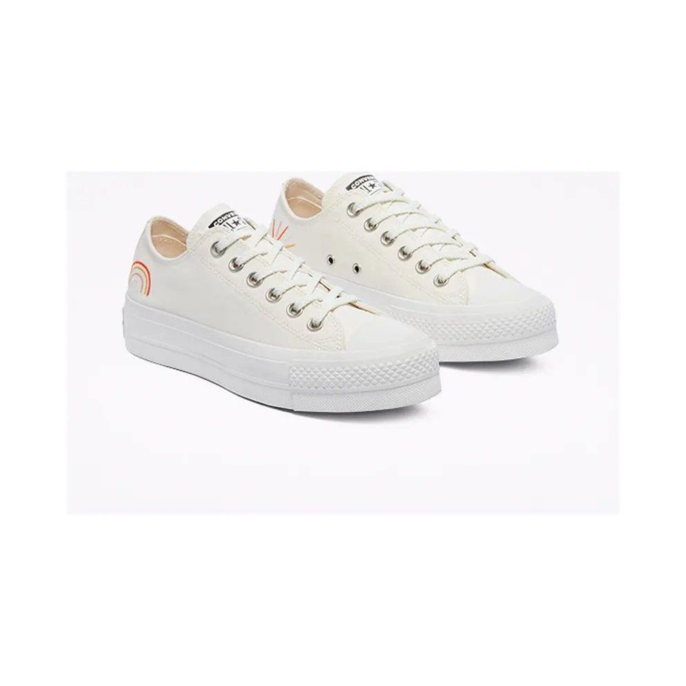 Converse Summer Spirit Platform Chuck Taylor All Star Low Top Egret/multi/vintage White (571924C)