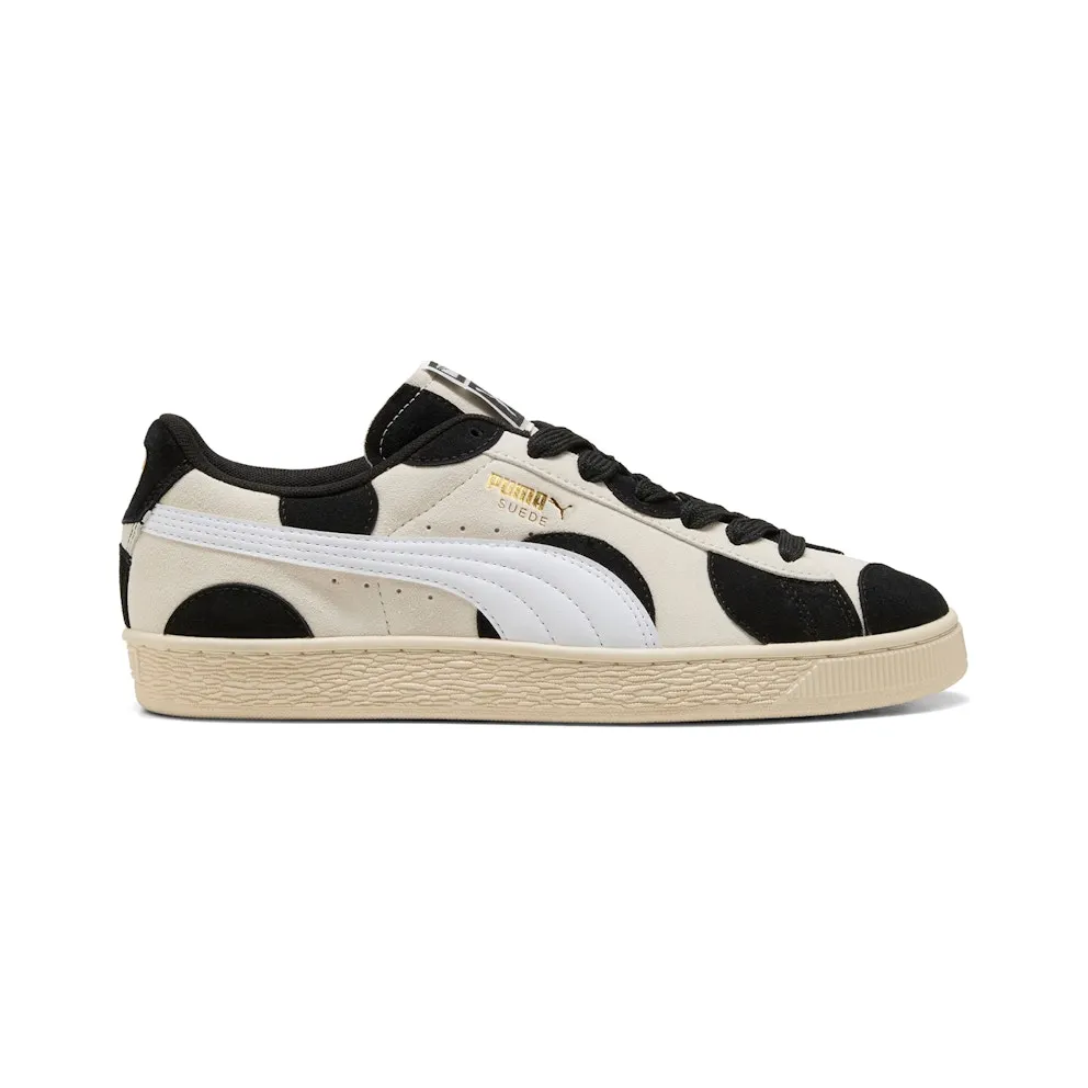 Puma Suede Printed Alpine Snow Black (409147-02)