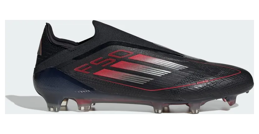 adidas F50 Elite Laceless FG Core Black Iron Metallic Lucid Red (IE1215)