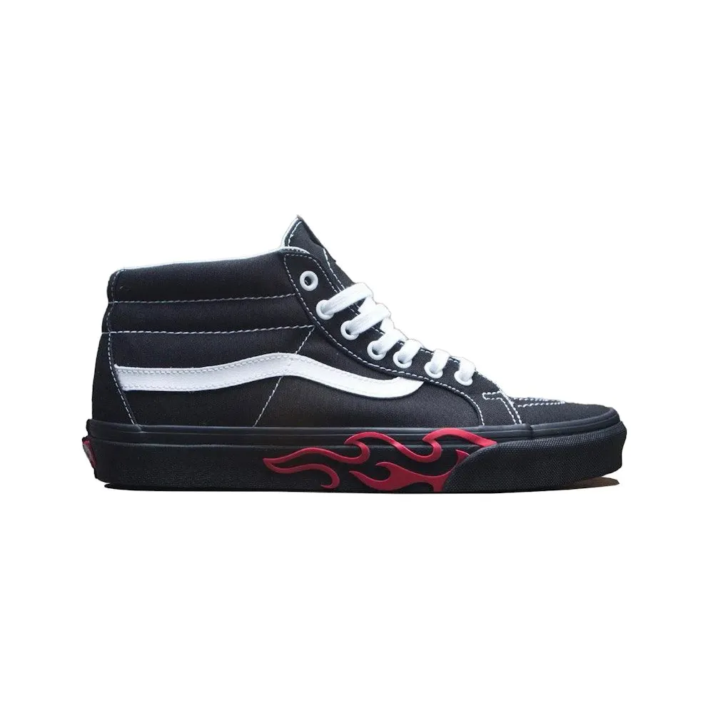 Vans SK8-Hi Mid Black Flames (VN0MV8UQZ)