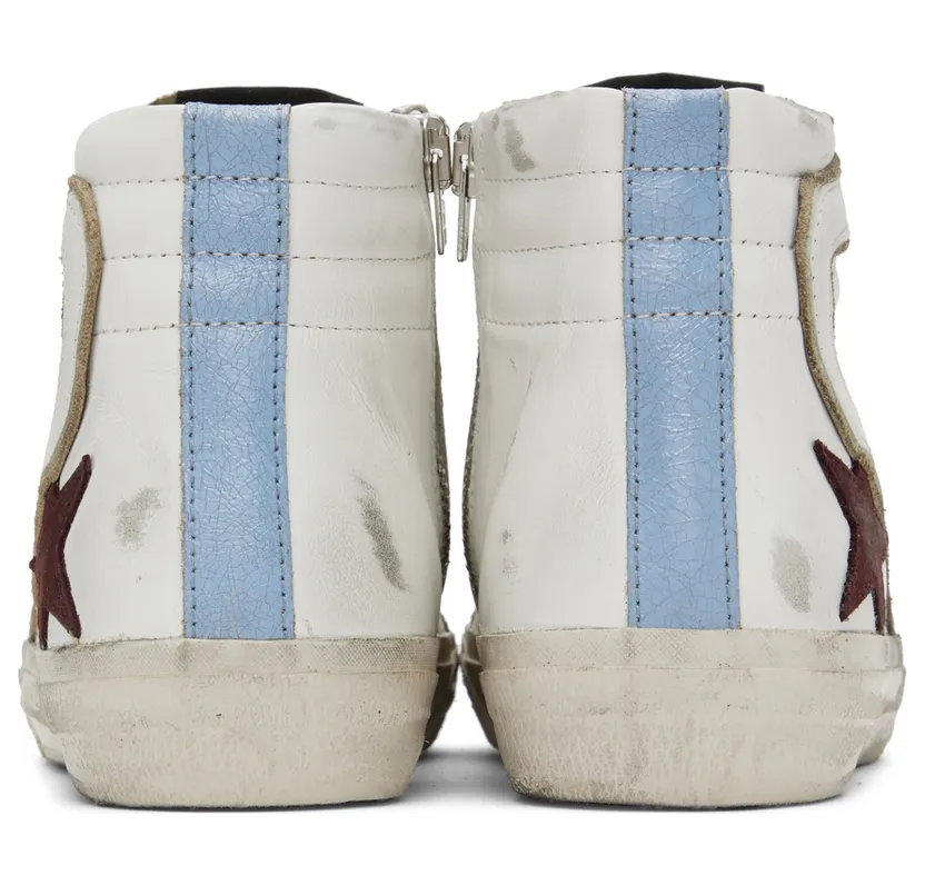 Golden Goose SSENSE Exclusive White & Taupe Slide Sneakers (GWF00115.F003604.81885) (2)