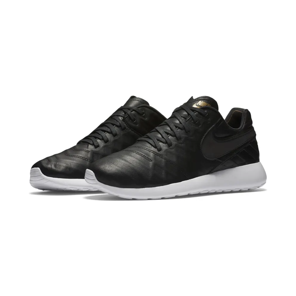 Nike Roshe Tiempo Vi Qs Black Black-Metallic Gold White (853535-007)