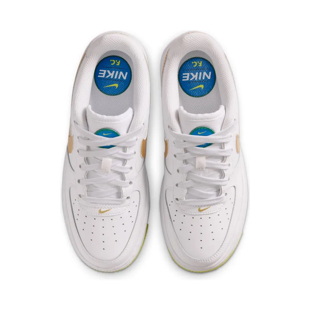 Nike Air Force 1 White/Soar/Sonic Yellow/Metallic Gold (IR3538-100)