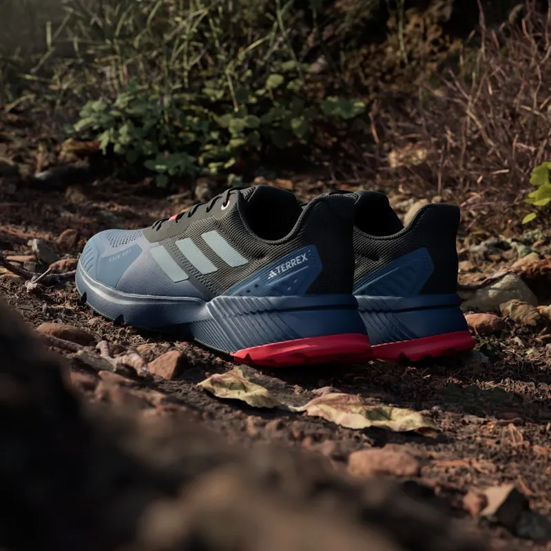 Adidas Terrex Soulstride RAIN.RDY Trail Running Wonder Steel / Magic Grey / Pure Ruby (IH3880)