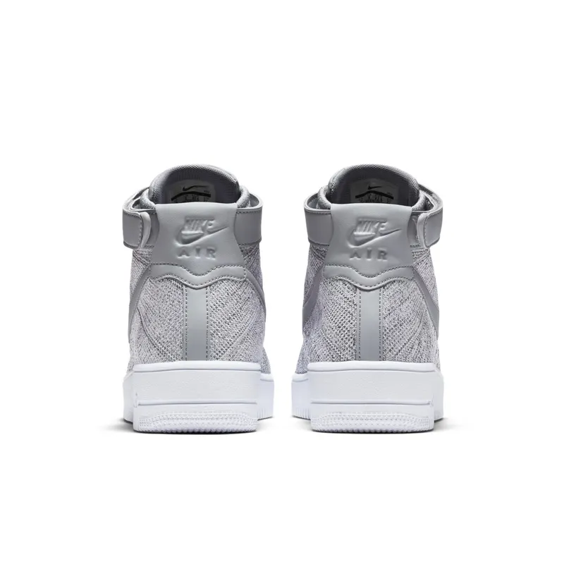 Nike Af1 Ultra Flyknit Mid Wolf Grey / Wolf Grey-White Wolf Grey/Wolf Grey-White (817420-003)