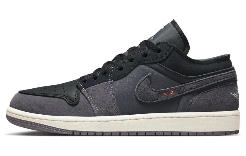 Air Jordan 1 Low SE Craft Inside Out – “Black / Light Graphite / Sail / Cement Grey” (DN1635-001)