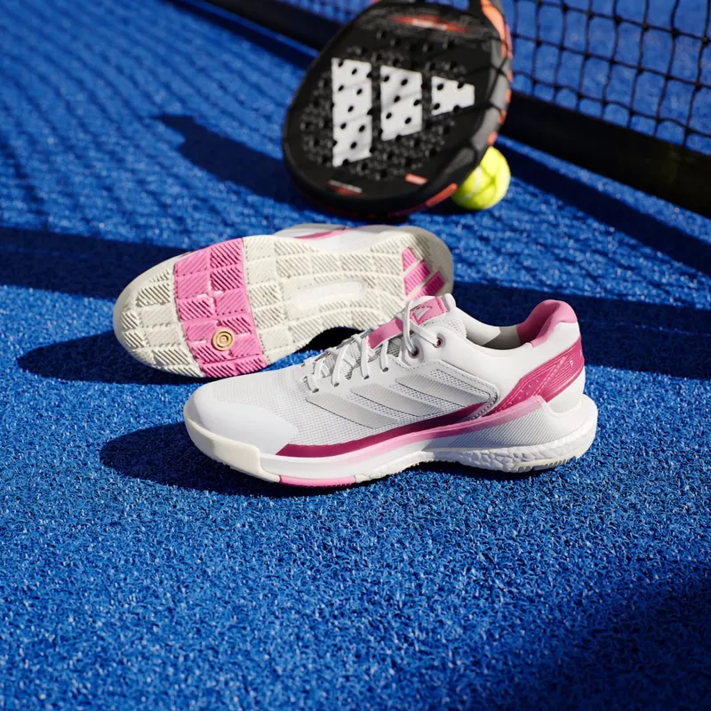 Adidas Crazyquick BOOST Padel Cloud White / Silver Metallic / Lucid Pink (JP9588)