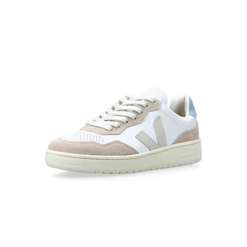 VEJA V-90 O.T. Leather (extra white / pierre / steel) – VD2003705