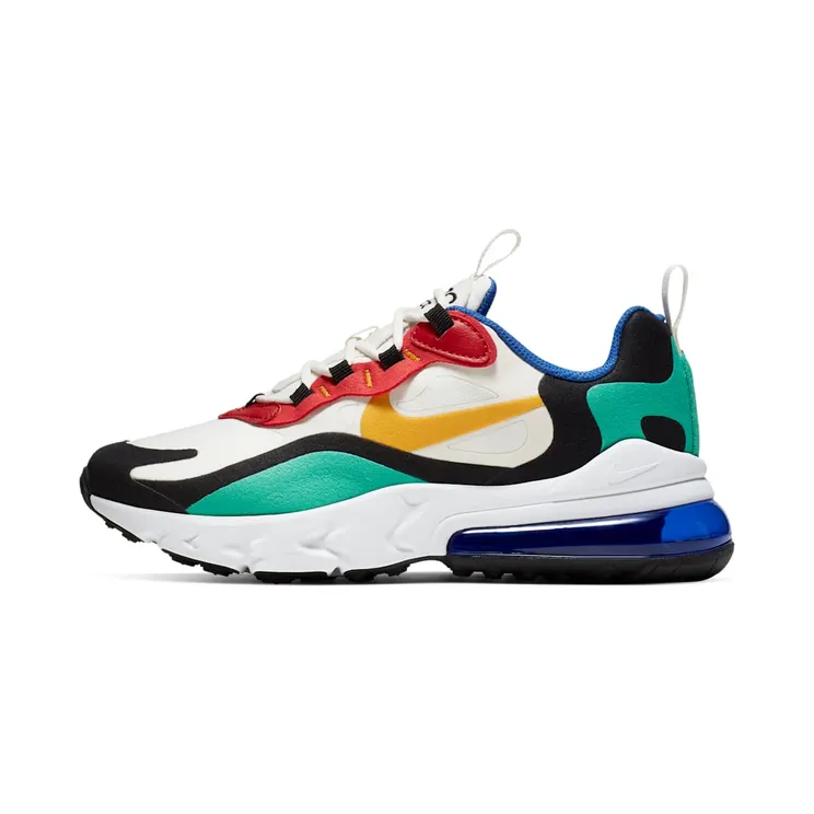 Nike Air Max 270 React Phantom Multi-Color (GS) “Phantom / Kinetic Green / University Red / University Gold” (BQ0103-001)