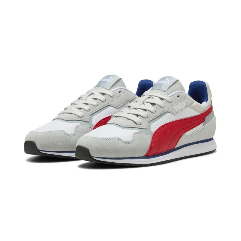 Puma SOFTRIDE ST Miler “Cool Light Gray / For All Time Red / Puma White” (402635_01)