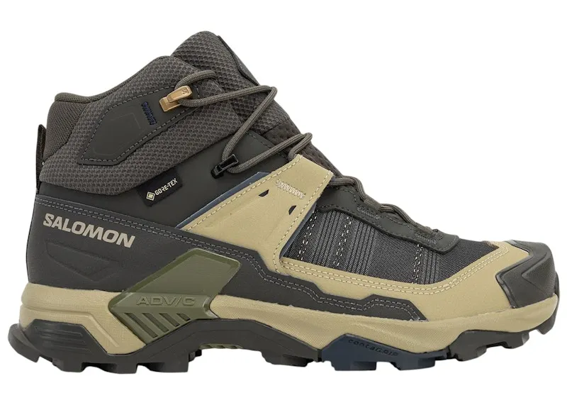 Salomon X Ultra 5 Mid Gore-Tex Peat Grey Green Blue Nights (L47754300)