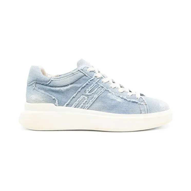 Hogan Jeans-Sneakers im Distressed-Look “Blue” (GYM5800EZ80JDL)