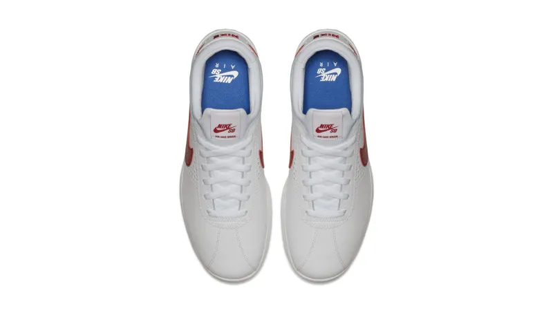 Nike SB Air Max Bruin Vapor White Red White/Classic Blue-Gym Red (882097-100)