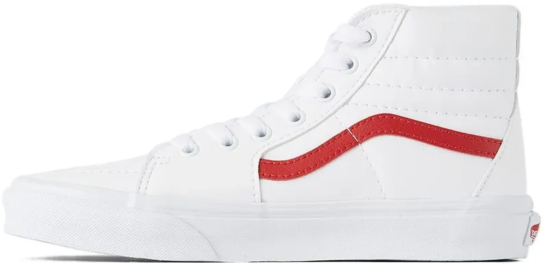 Vans Kids White & Red Sk8-Hi Big Kids (J VN0A4UI29AN)